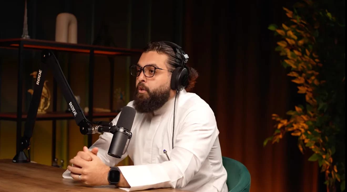 Ibrahim Shareef in the studio for The Barakah Blueprint