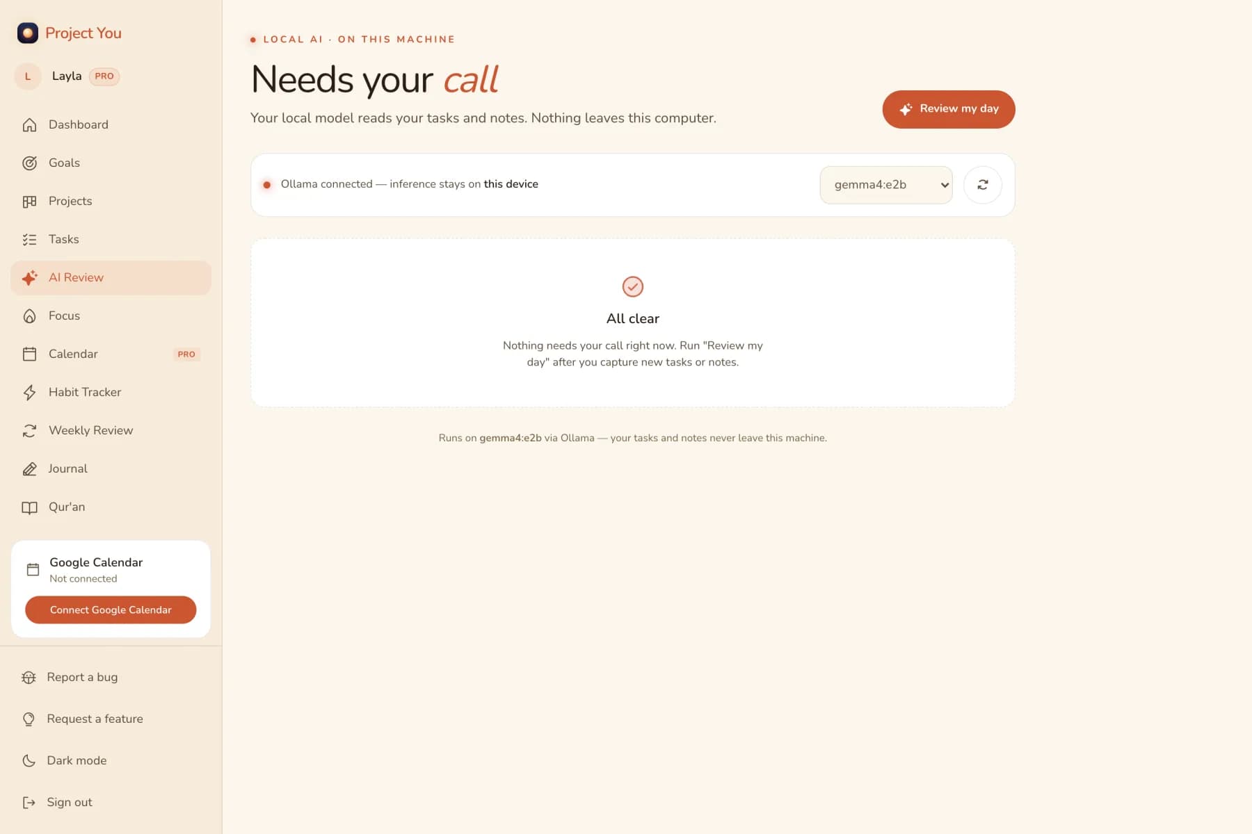 Project You — AI coach