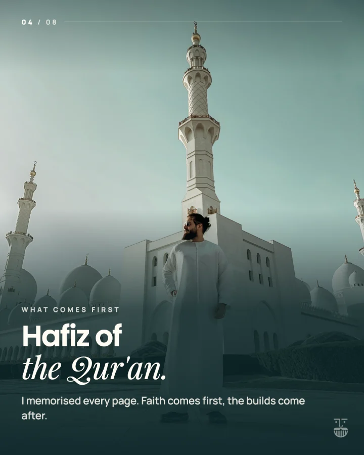 Slide 4 of 8: Hafiz of the Qur'an.